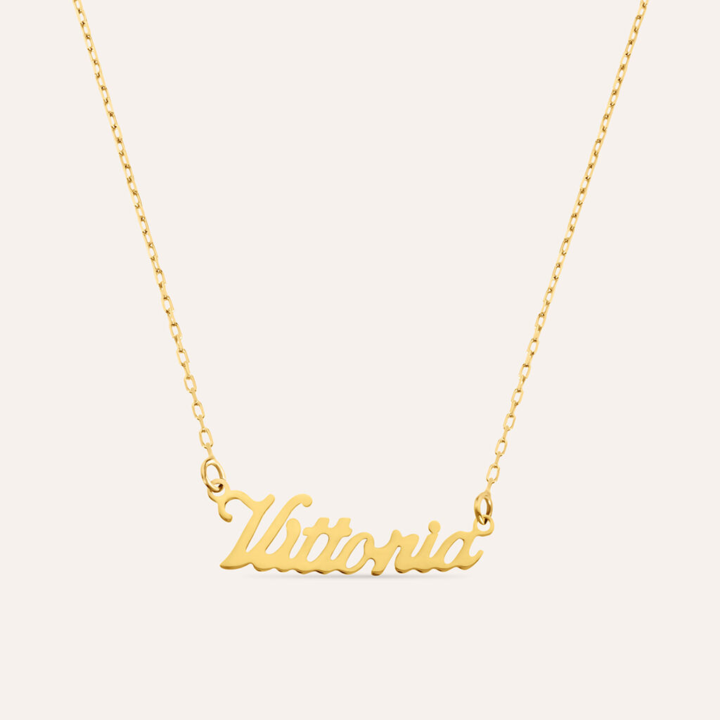 Collana Vittoria Gold Names Oro Giallo