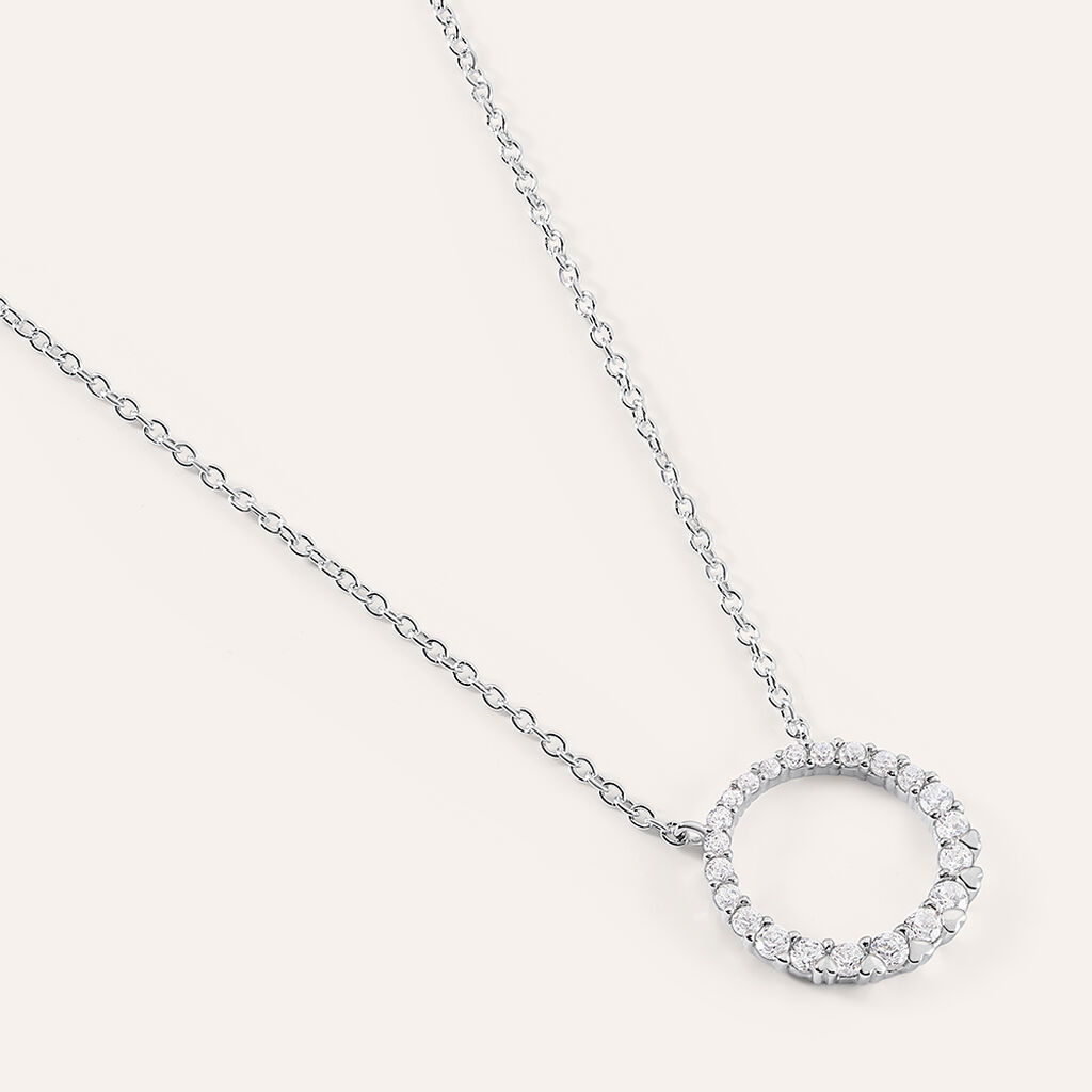 Collana Silver Shine Argento Rodiato Cubic Zirconia