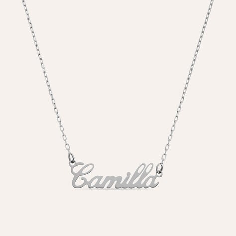 Collana Camilla Gold Names Oro Bianco - Collane Unisex | Stroili
