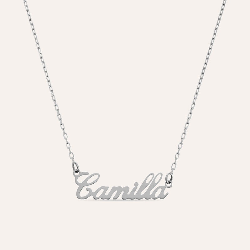 Collana Camilla Gold Names Oro Bianco - Collane Unisex | Stroili