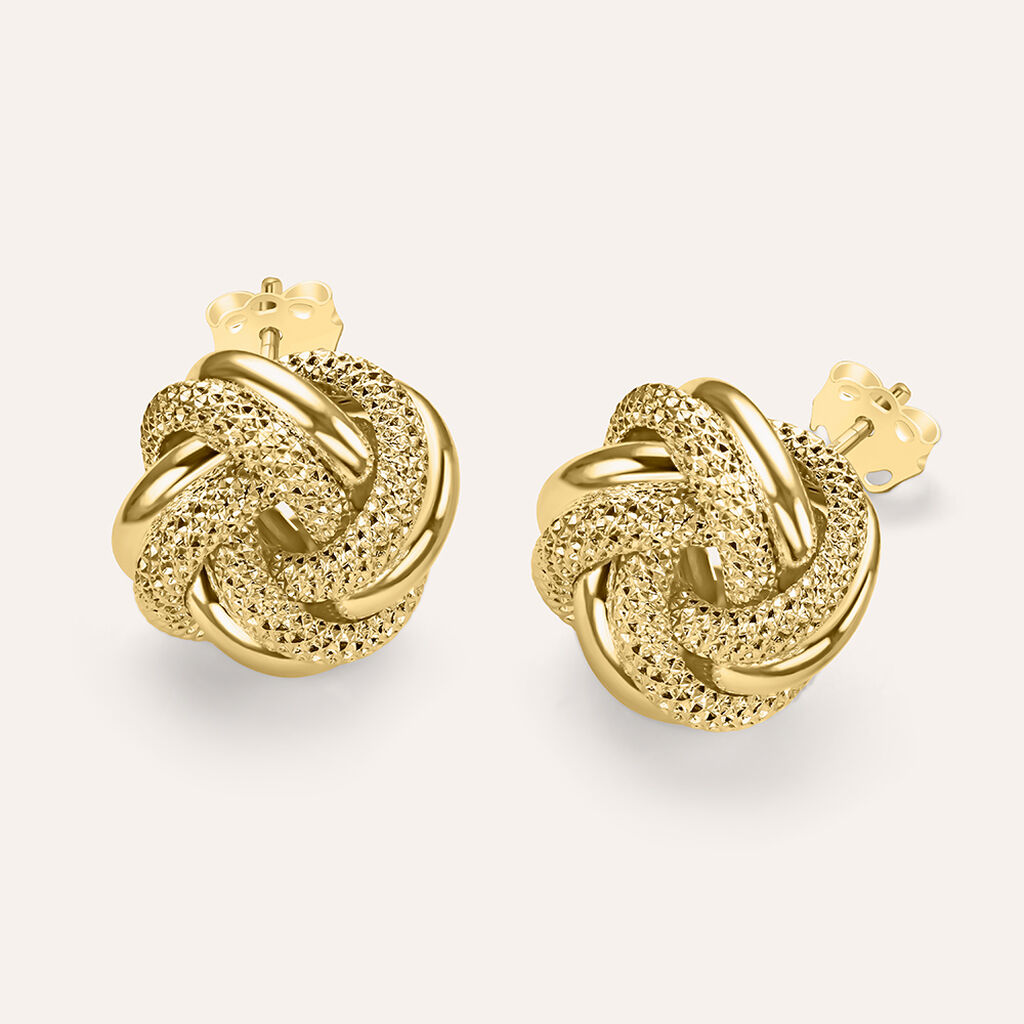 Orecchini Lobo Gold Essence Oro Giallo