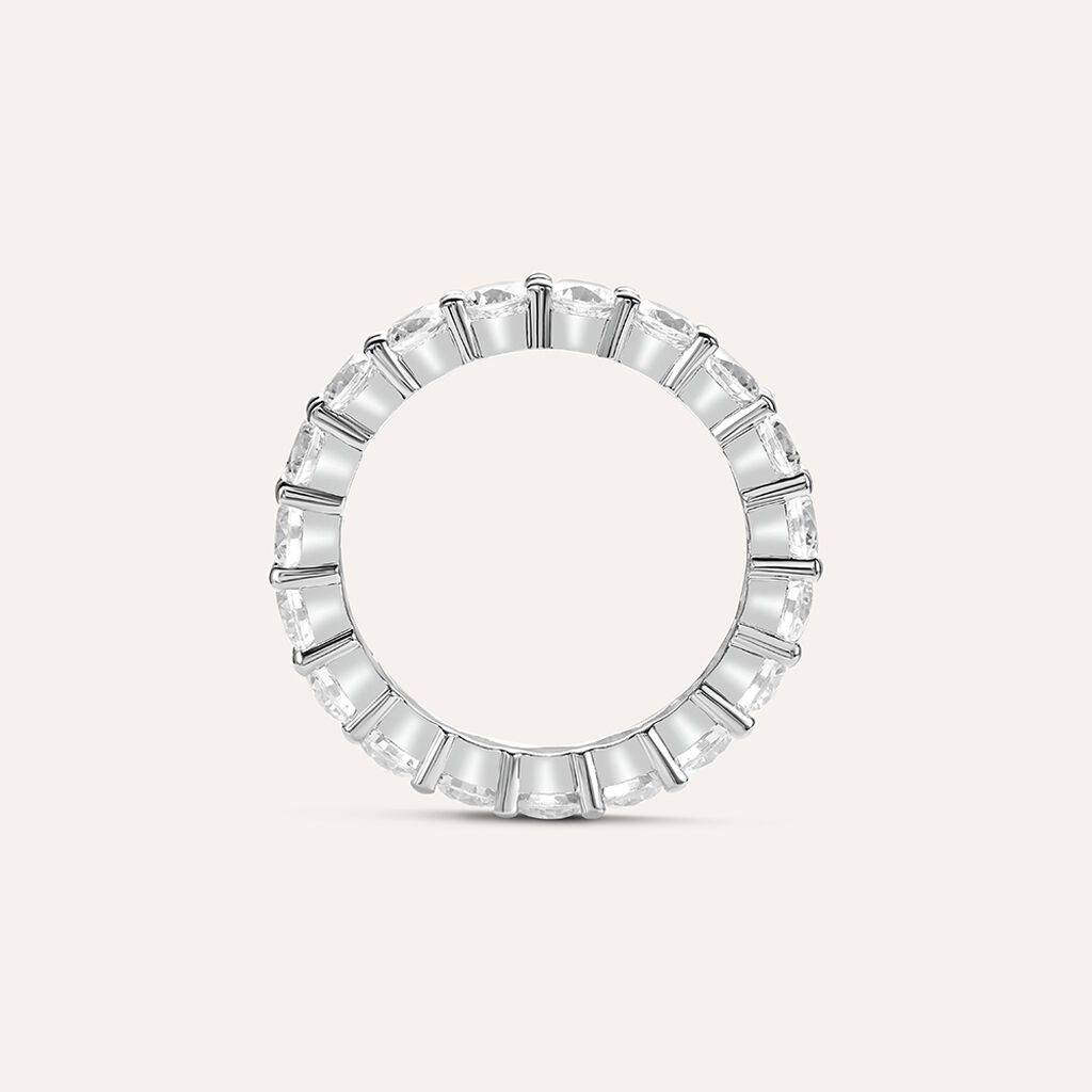 Anello Riviere Claire Oro Bianco Cubic Zirconia - Anelli Riviere Donna | Stroili