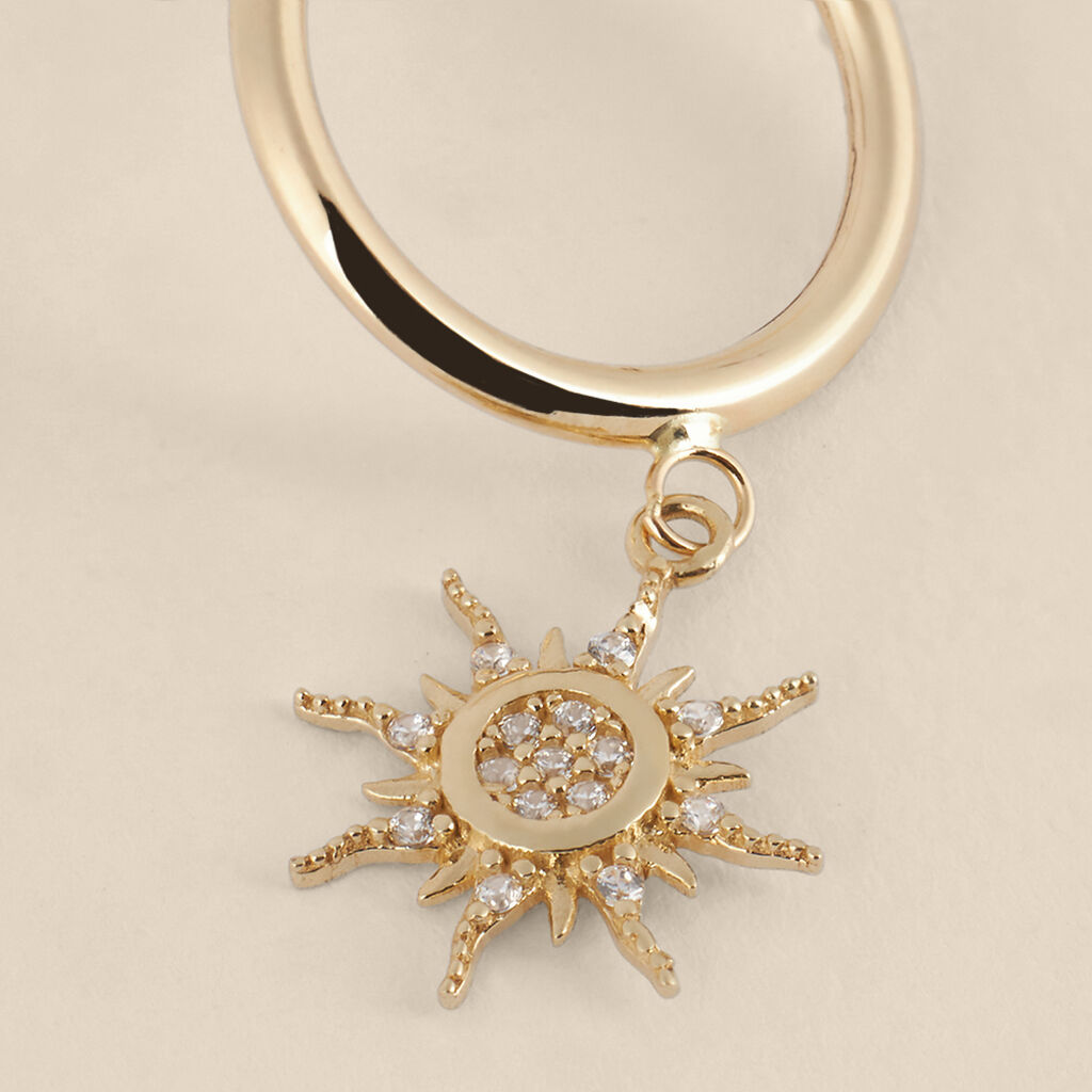 Orecchini A Cerchio Toujours Oro Giallo Cubic Zirconia - Orecchini a Cerchio Donna | Stroili