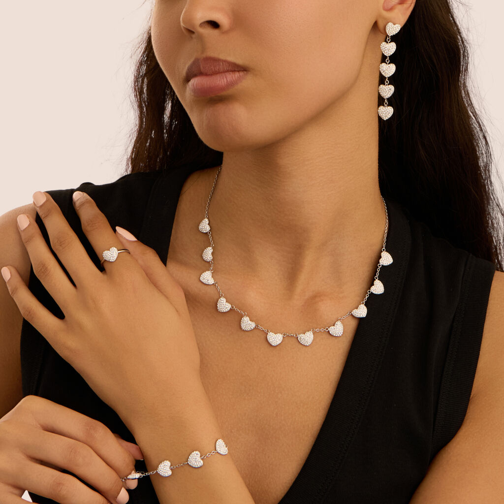 Bracciale Aura Acciaio Cristallo