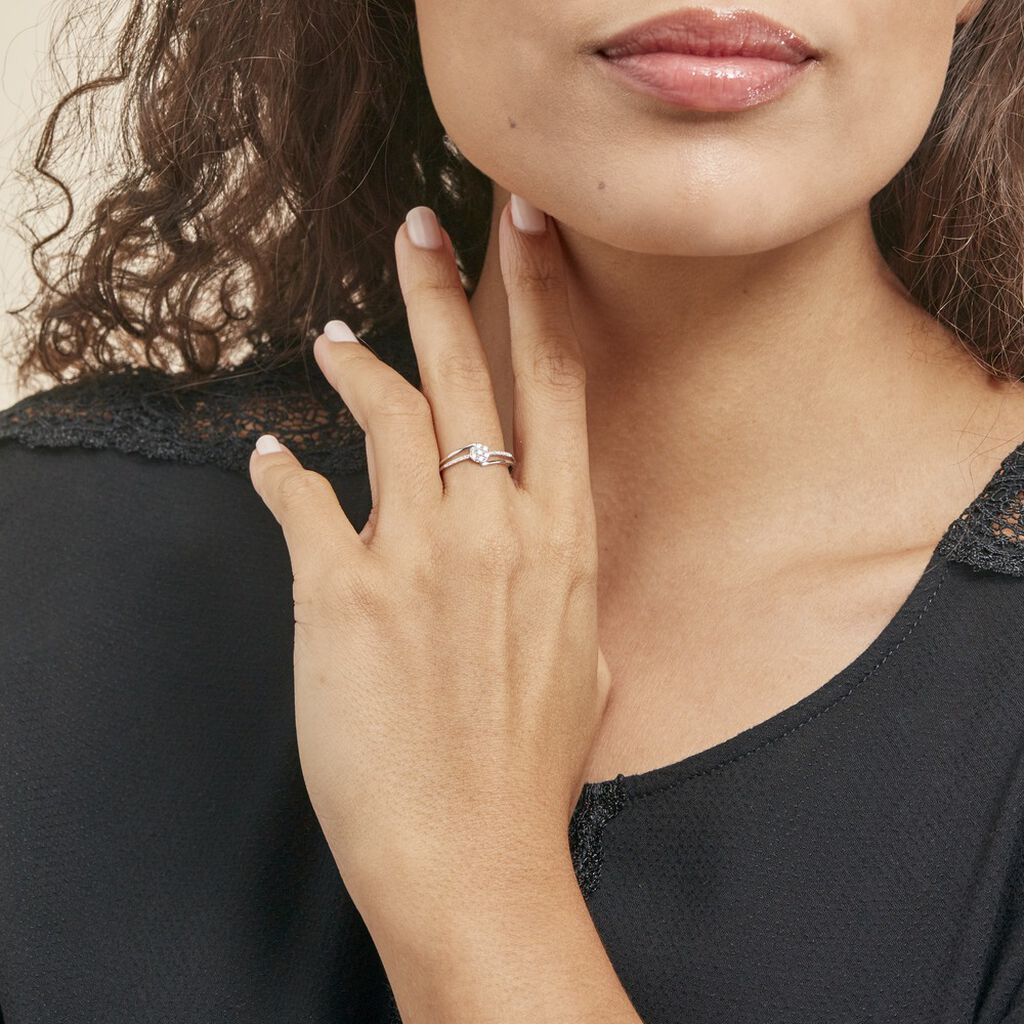 Anello Solitario Sophia Oro Bianco Diamante - Anelli con Pietre Donna | Stroili