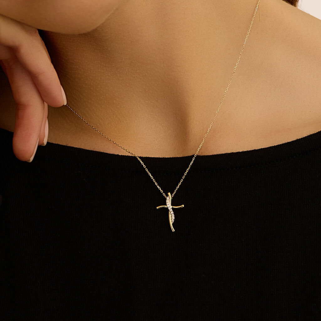 Collana Sophia Oro Giallo Diamante