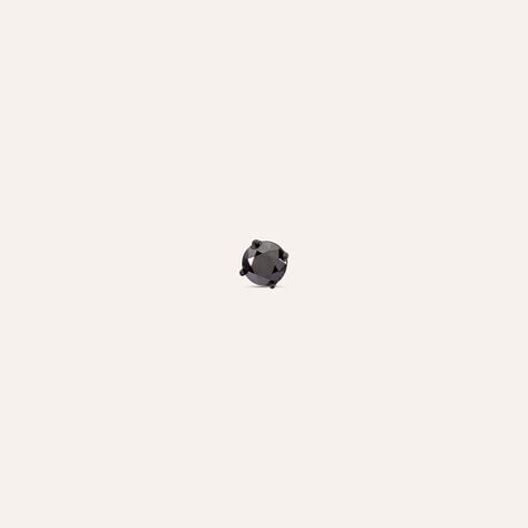 Mono Orecchino Lobo Punto Luce Gentleman Argento Nero Cubic Zirconia - Mono Orecchino Uomo | Stroili