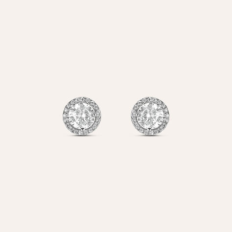 Orecchini Lobo Punto Luce Silver Elegance Argento Rodiato Cubic Zirconia - Orecchini a Lobo Donna | Stroili