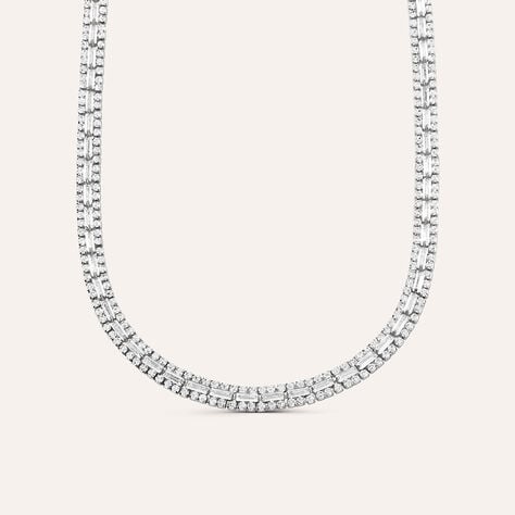 Collana Tennis Romantic Shine Metallo Cristallo - Collane Tennis Donna | Stroili