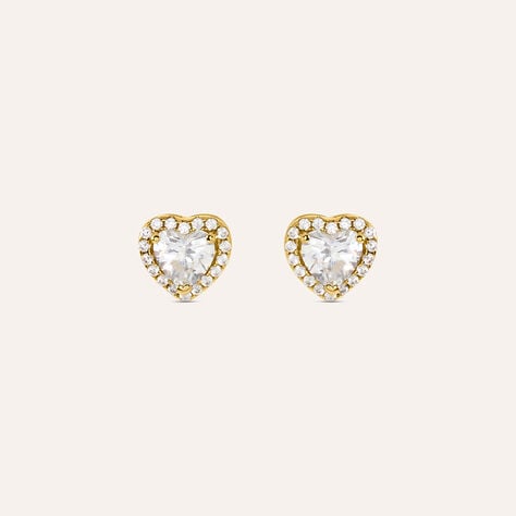 Orecchini Lobo Punto Luce Silver Glow Argento Dorato Cubic Zirconia - Orecchini a Lobo Donna | Stroili