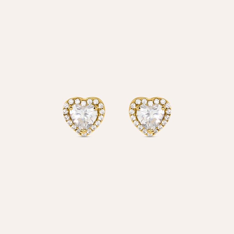 Orecchini Lobo Punto Luce Silver Glow Argento Dorato Cubic Zirconia - Orecchini a Lobo Donna | Stroili