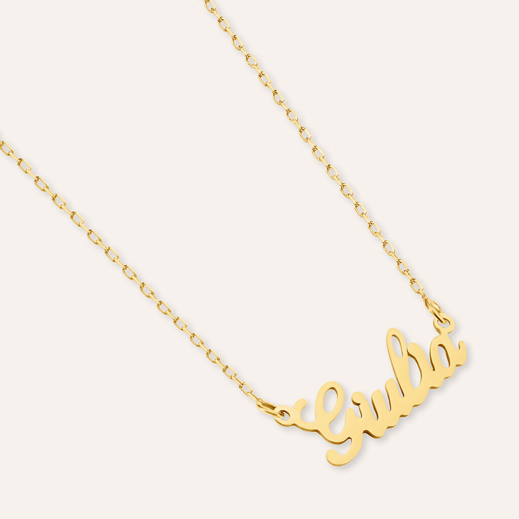 Collana Giulia Gold Names Oro Giallo