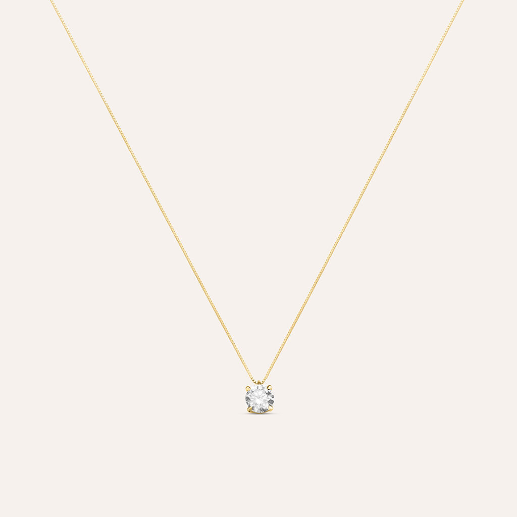 Collana Punto Luce Claire Oro Giallo Cubic Zirconia - Gioielli Donna | Stroili