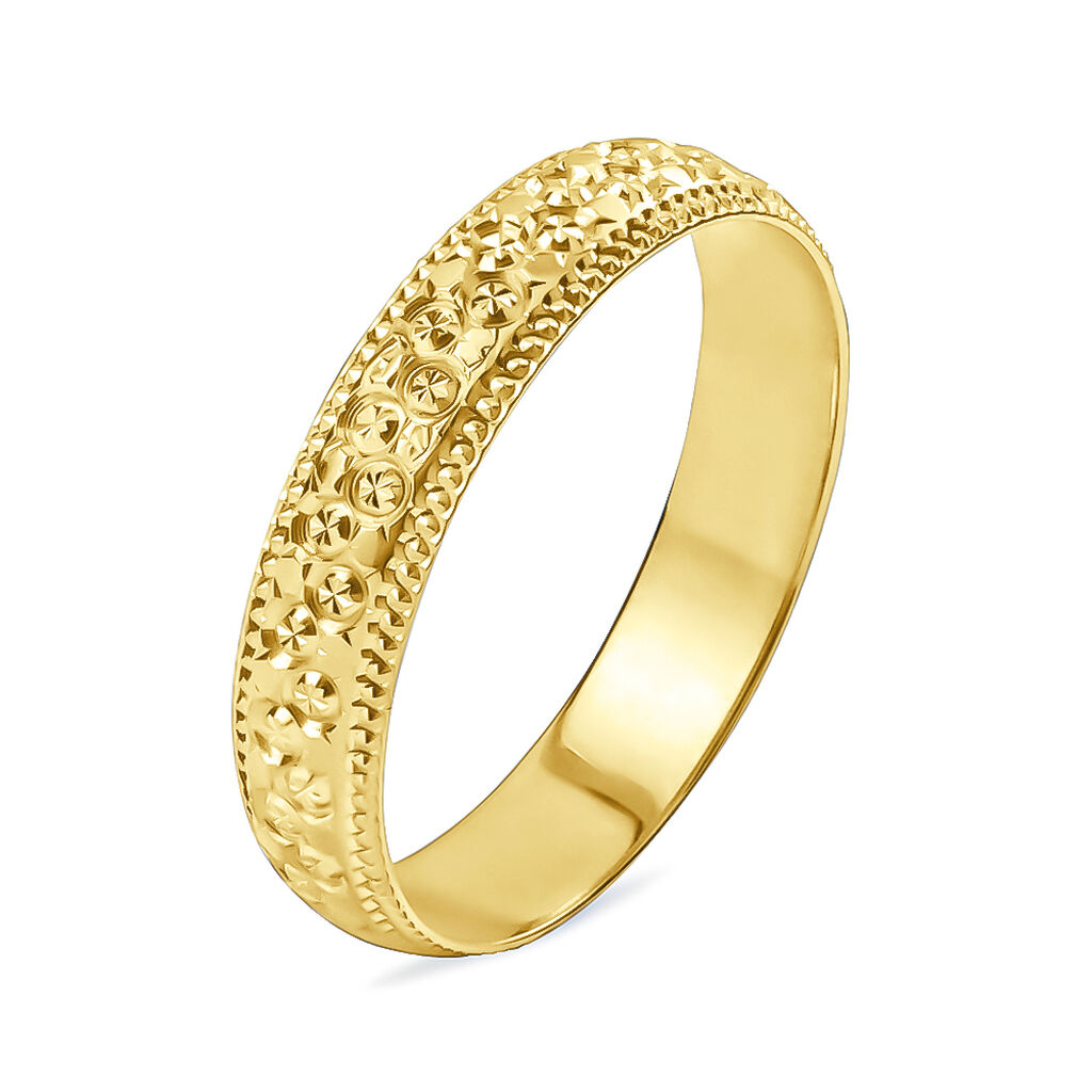 Fede Classica Diamantata 4 mm Oro Giallo - Anelli con Incisione Donna | Stroili