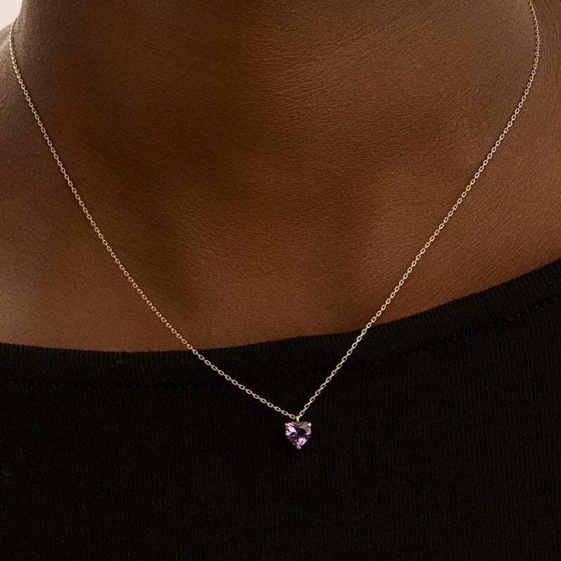 Collana Punto Luce Amélie Oro Giallo Ametista - Collane Punto Luce Donna | Stroili