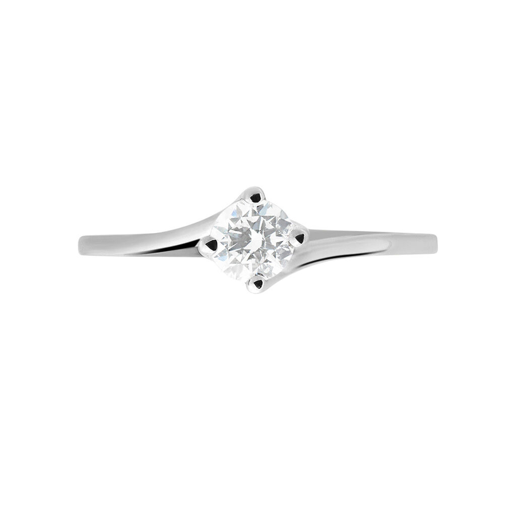 Anello Solitario Firmamenti Oro Bianco Diamante - Anelli con Pietre Donna | Stroili