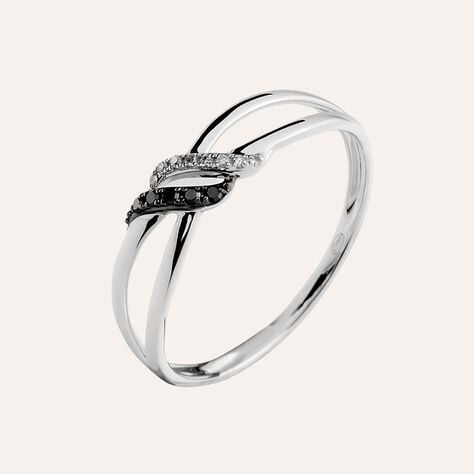 Anello Fascia Sophia Oro Bianco Diamante - Anelli con Pietre Donna | Stroili