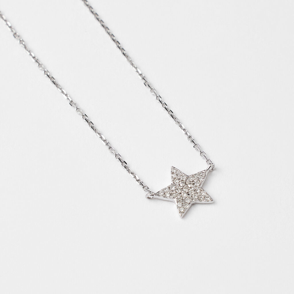 Collana Sophia Oro Bianco Diamante - Collane Donna | Stroili