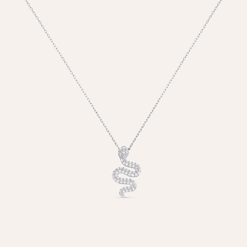 Collana Claire Oro Bianco Cubic Zirconia - Collane Donna | Stroili