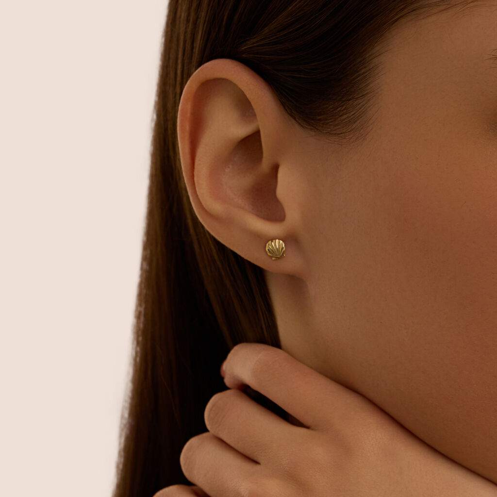 Orecchini Lobo Bon Ton Oro Giallo