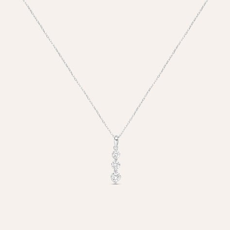 Collana Trilogy Silver Elegance Argento Rodiato Cubic Zirconia - Collane Donna | Stroili