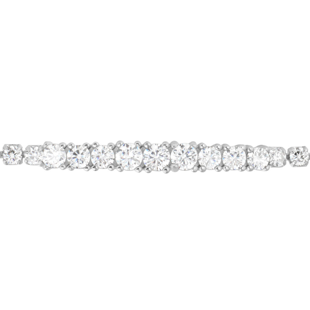 Bracciale Tennis Silver Elegance Argento Rodiato Cubic Zirconia