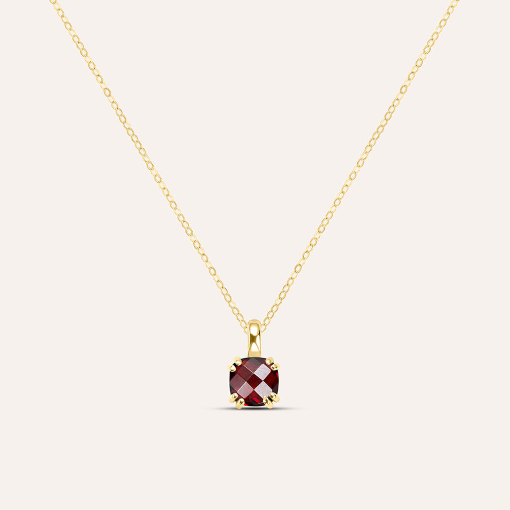 Collana Amélie Oro Giallo Granato Mozambico - Collane Donna | Stroili