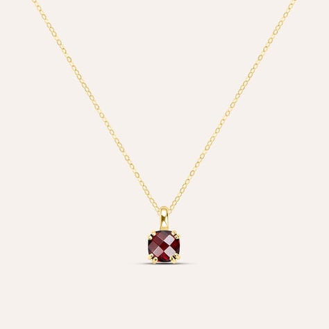 Collana Amélie Oro Giallo Granato Mozambico - Collane Donna | Stroili