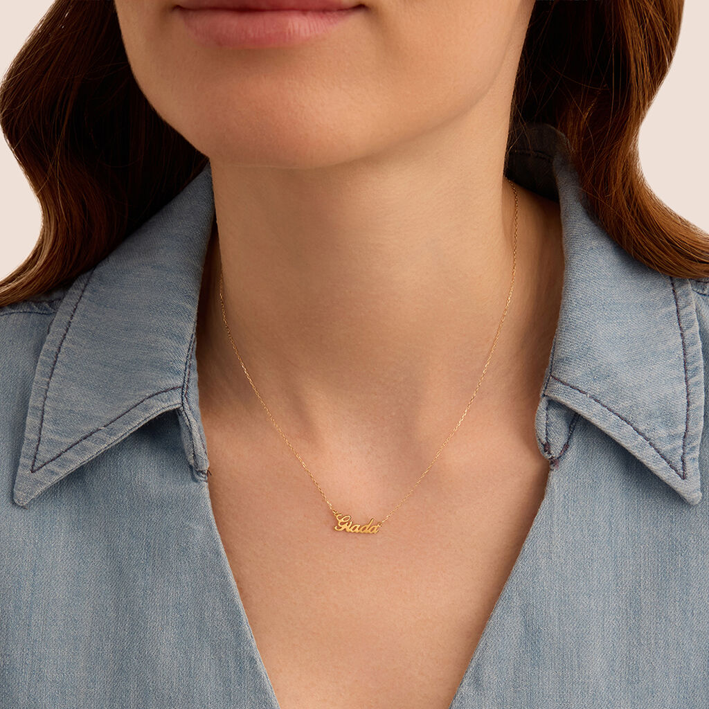 Collana Giada Gold Names Oro Giallo