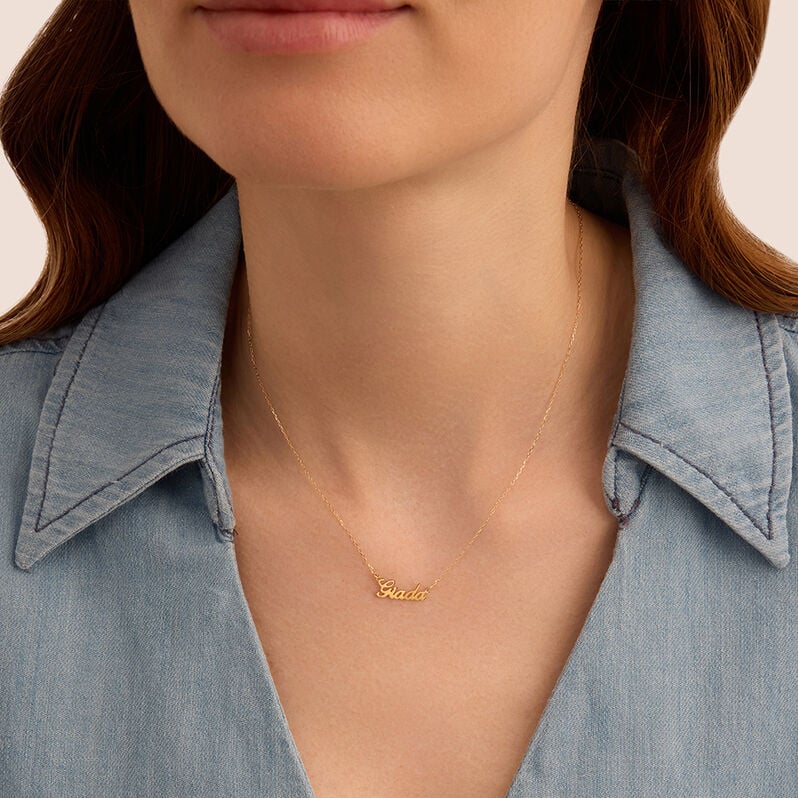 Collana Giada Gold Names Oro Giallo - Collane Unisex | Stroili