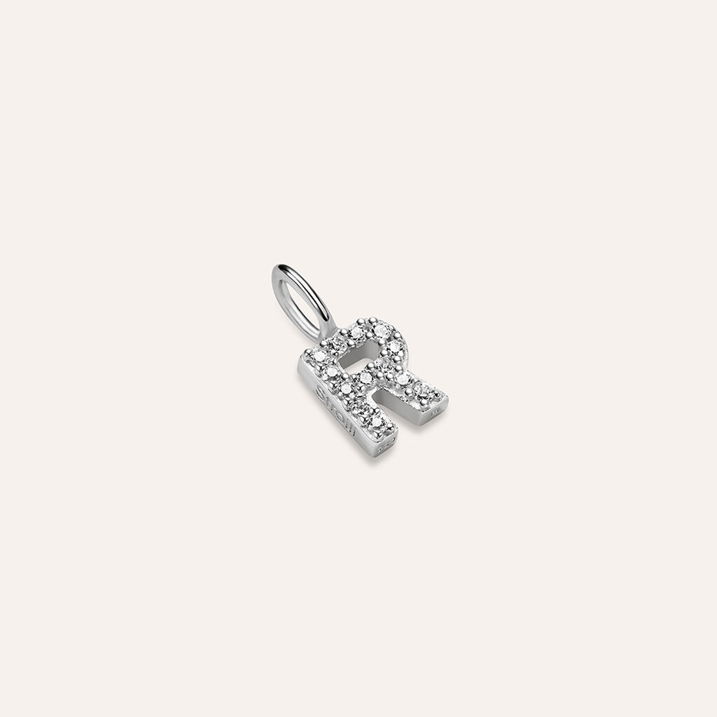 Pendente Love Beats Argento Rodiato Cubic Zirconia