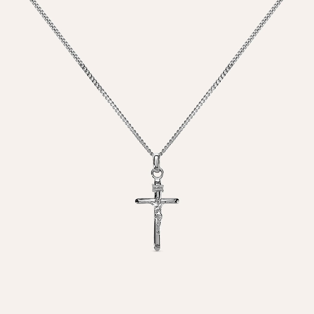 Collana Gentleman Argento Rodiato