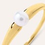 Anello Solitario Gabrielle Oro Giallo Perla D'Acqua Dolce