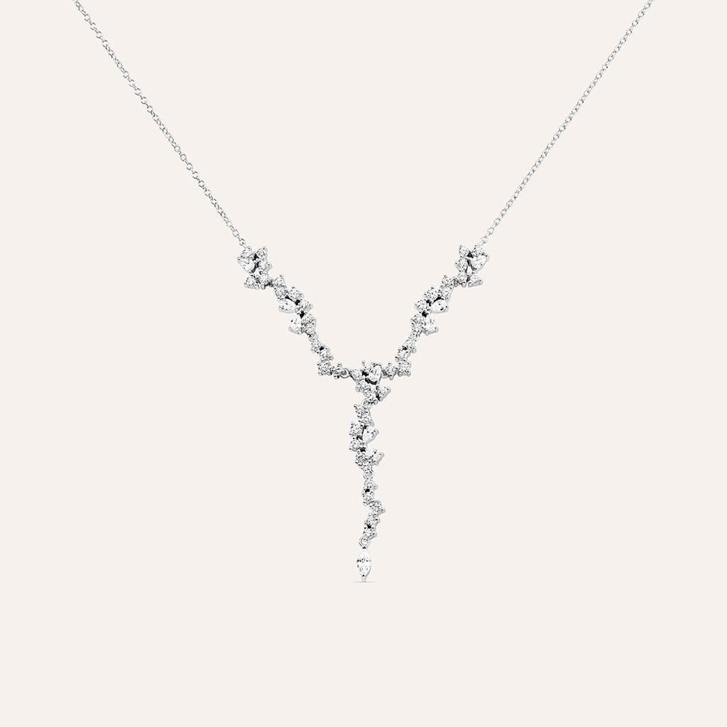 Collana Silver Elegance Argento Rodiato Cubic Zirconia