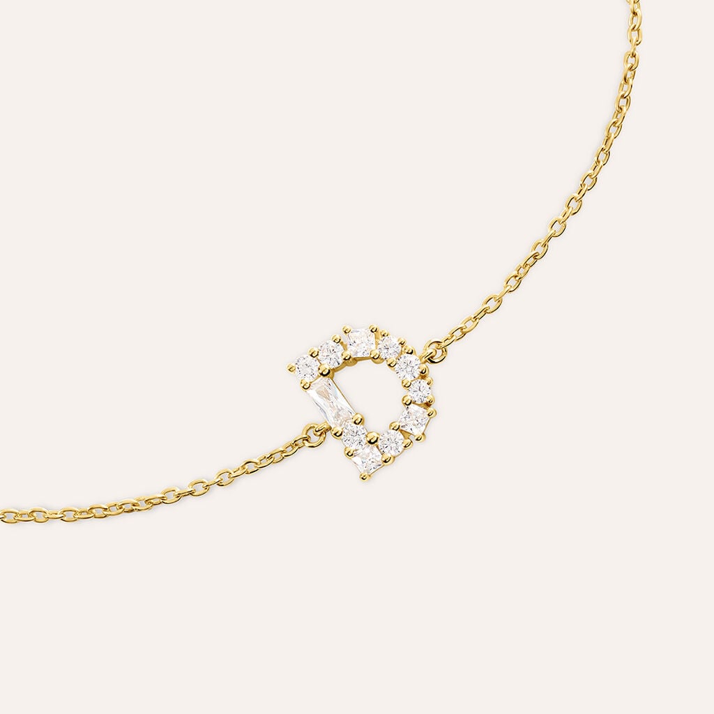 Bracciale Silver Glow Argento Dorato Cubic Zirconia