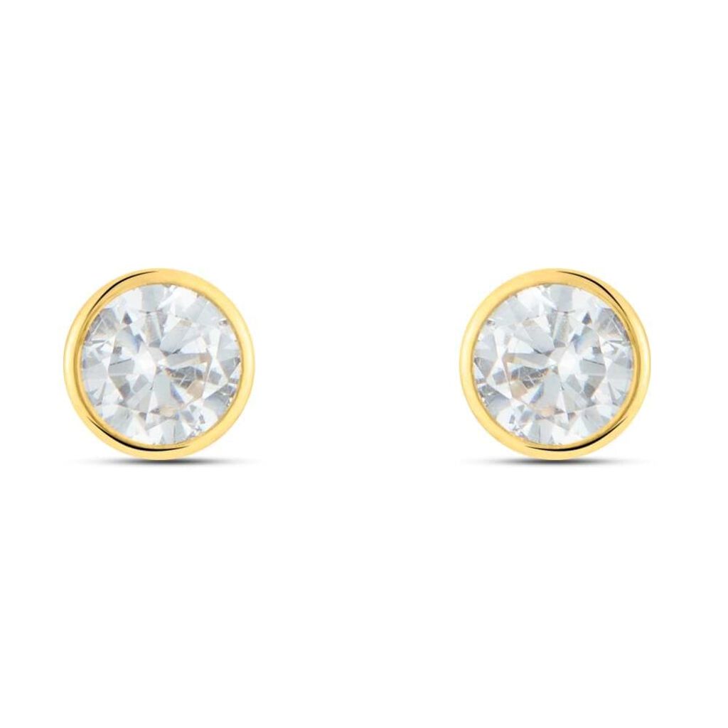 Orecchini Lobo Punto Luce Bon Ton Oro Giallo Cubic Zirconia - Orecchini a Lobo Donna | Stroili