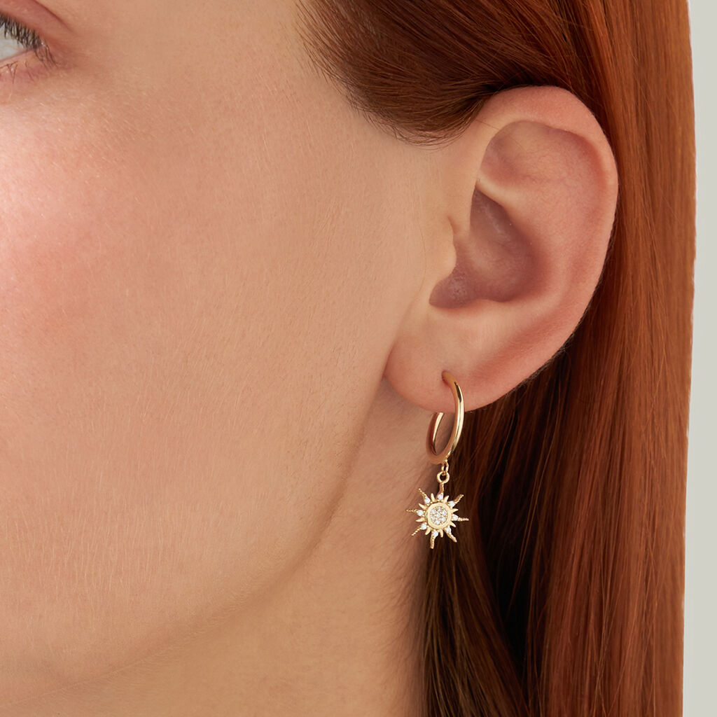 Orecchini A Cerchio Toujours Oro Giallo Cubic Zirconia - Orecchini a Cerchio Donna | Stroili