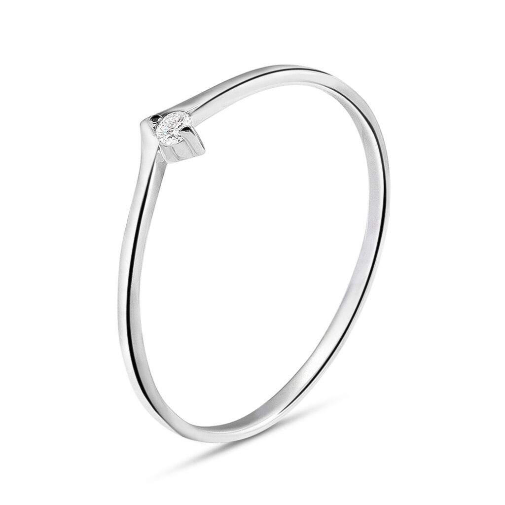 Anello Fantasia Sophia Oro Bianco Diamante - Anelli con Pietre Donna | Stroili