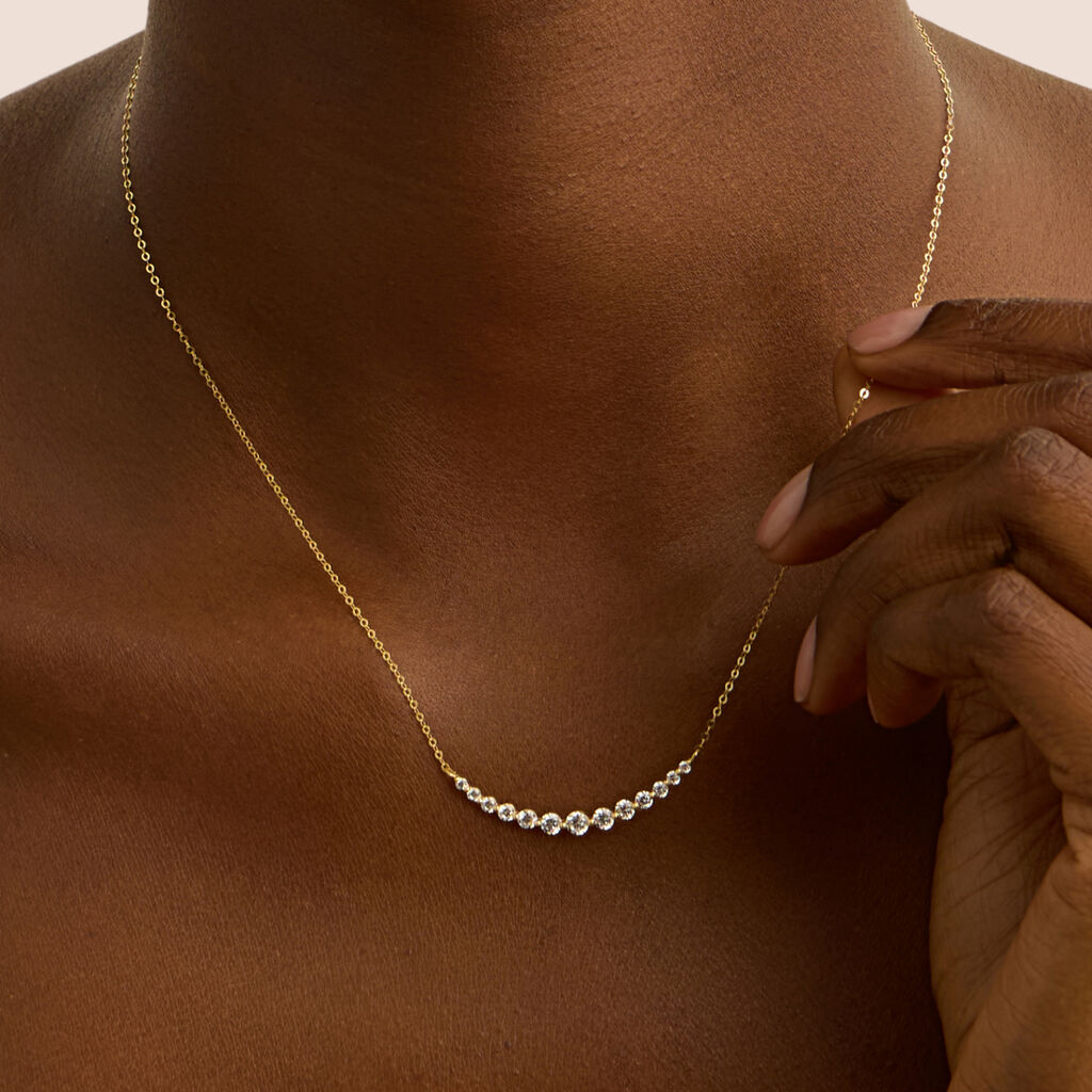 Collana Claire Oro Giallo Cubic Zirconia