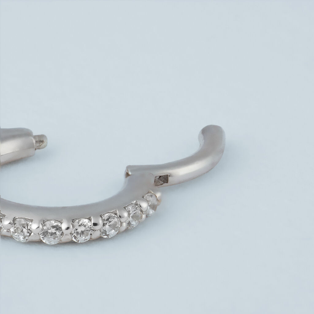Piercing Orecchio Tragus Helix Ear Shine Oro Bianco Cubic Zirconia - Piercing Orecchio Donna | Stroili