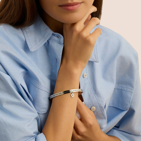 Bangle Sunrise Acciaio Cristallo - Bracciali Rigidi Donna | Stroili