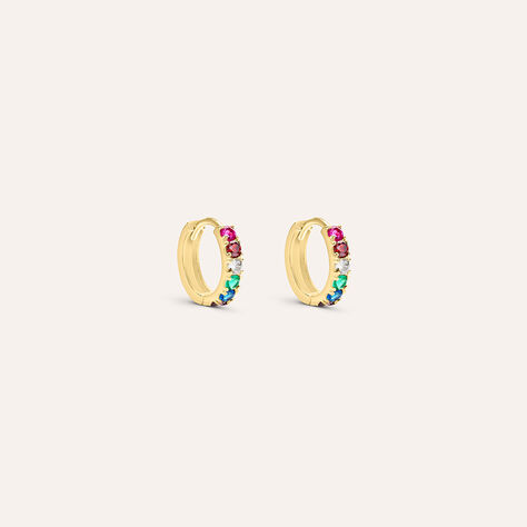 Orecchini A Cerchio Toujours Oro Giallo Cubic Zirconia - Orecchini a Cerchio Donna | Stroili