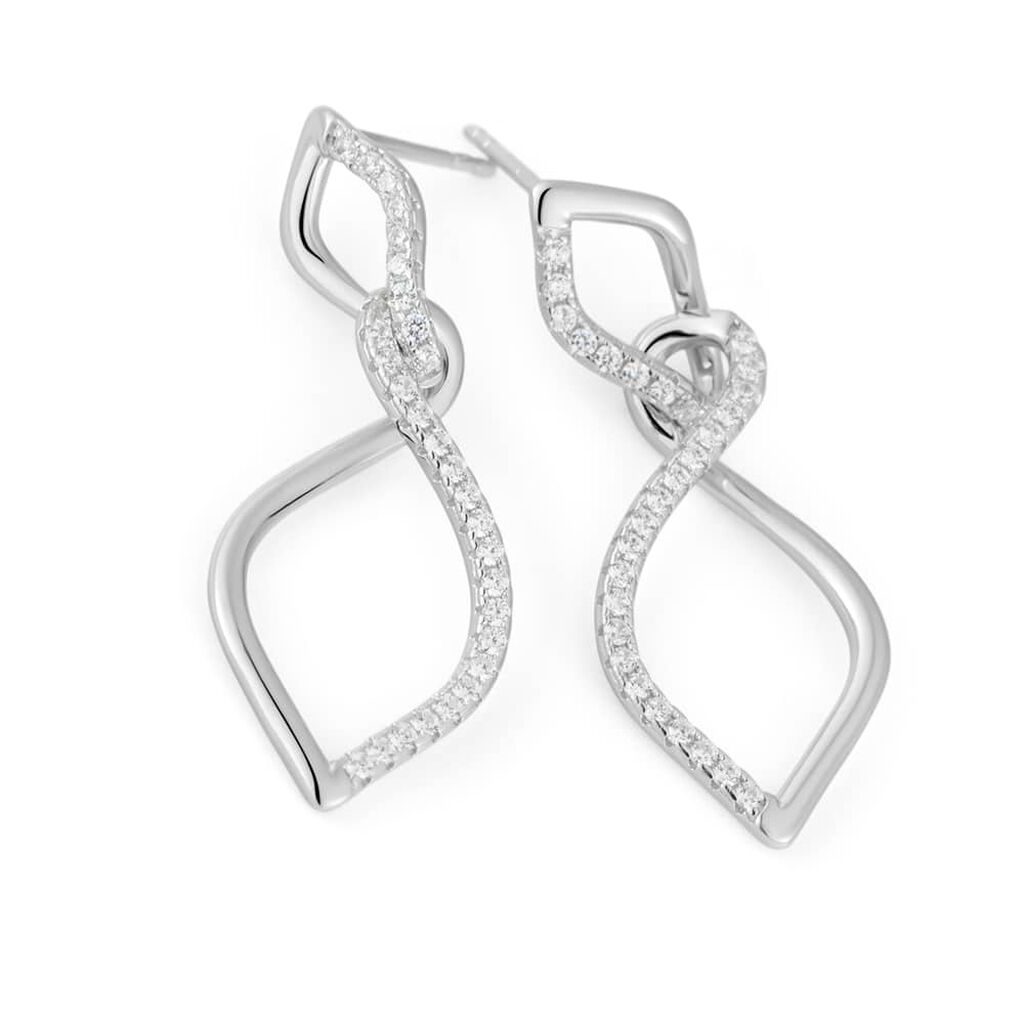 Orecchini Pendenti Silver Shine Argento Rodiato Cubic Zirconia - Orecchini Pendenti Donna | Stroili