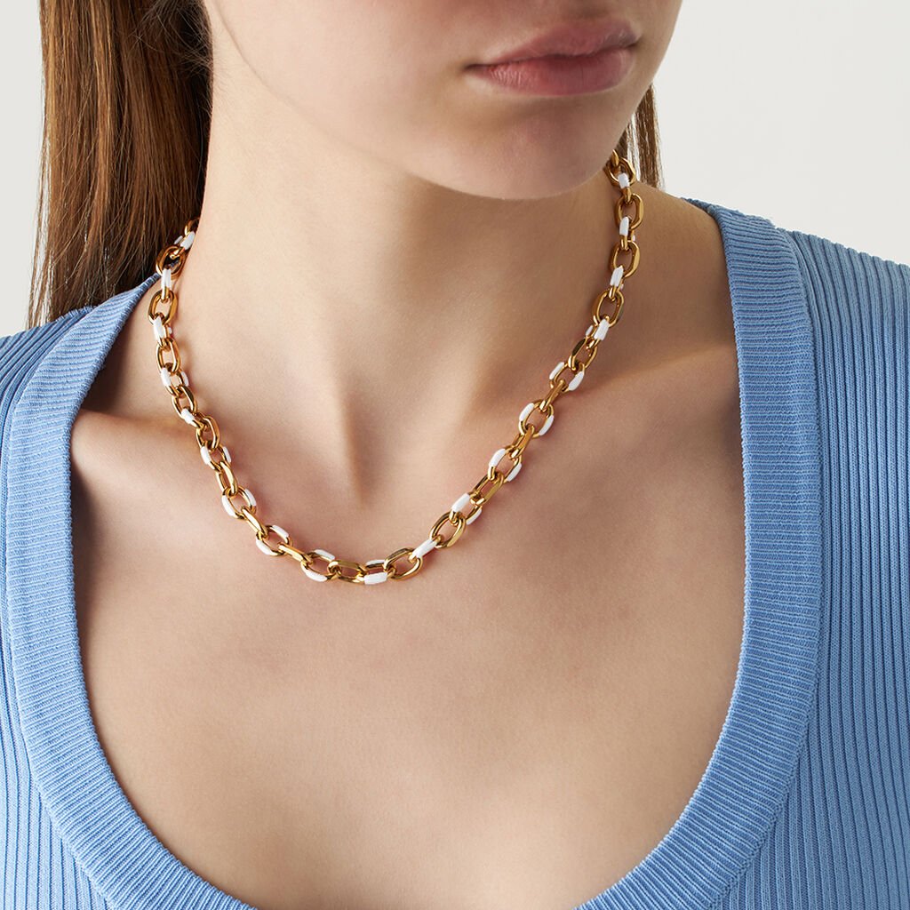 Catena Lady Sweet Acciaio Rosa - Collane Catena Donna | Stroili