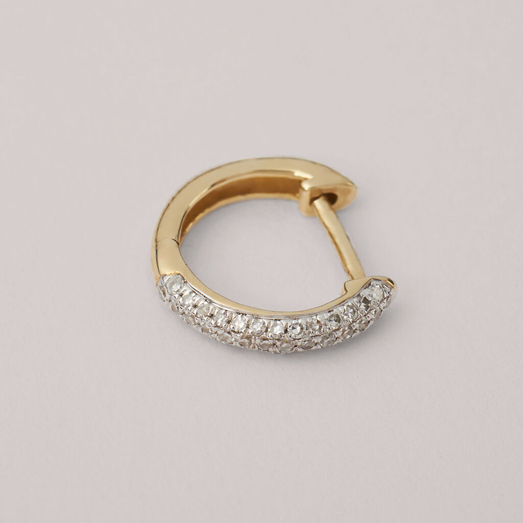 Mono Orecchino A Cerchio Sophia Oro Giallo Diamante