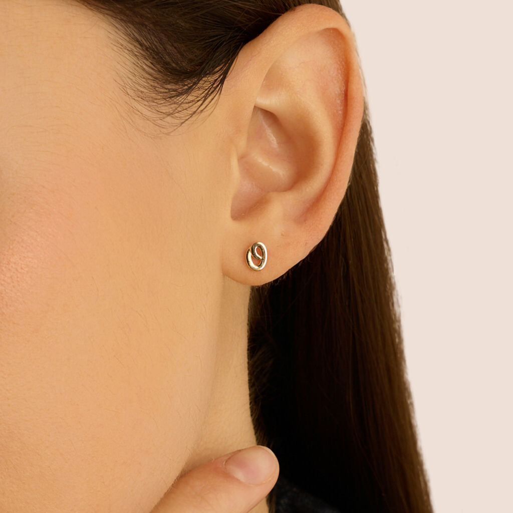 Mono Orecchino Lobo Bon Ton Oro Giallo