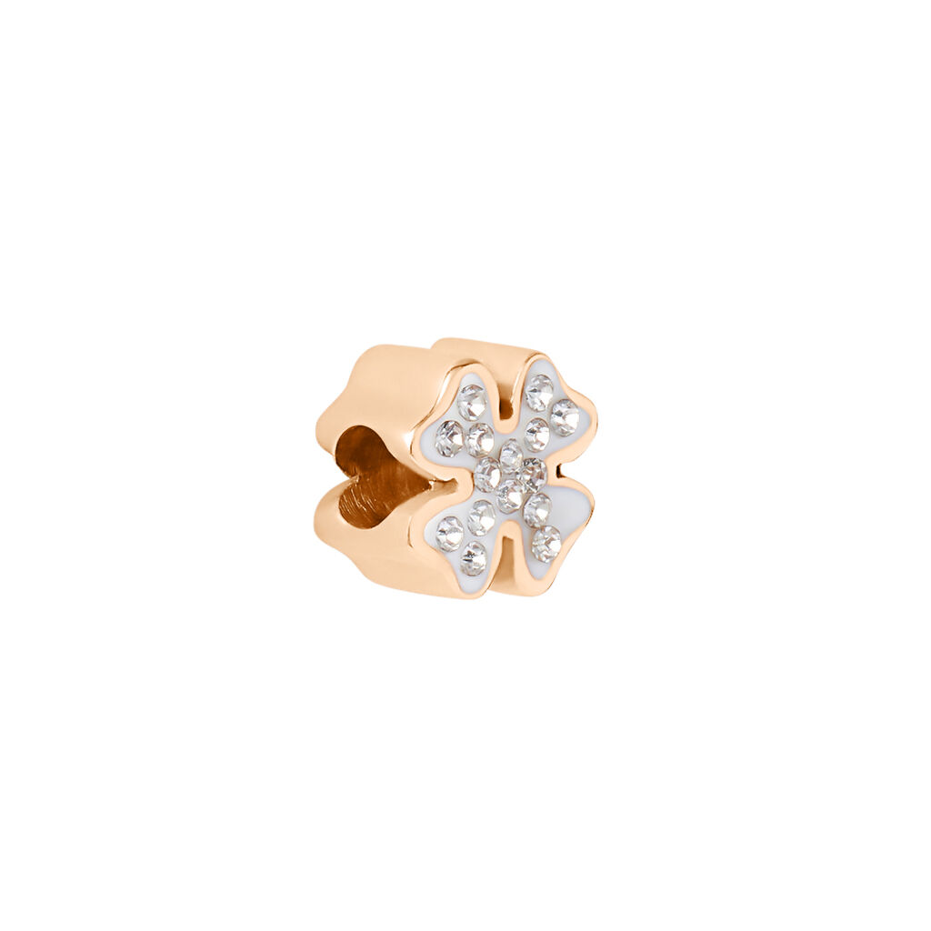 Charm Essential Code Acciaio Rosa Cristallo - Gioielli Donna | Stroili