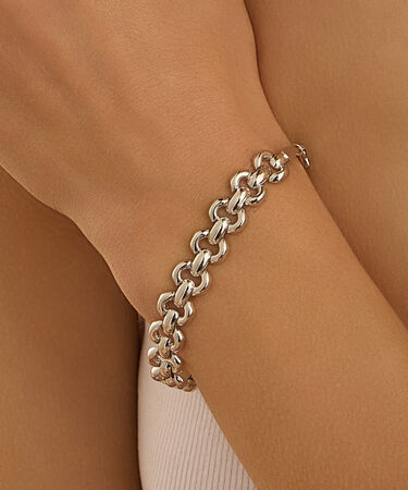 Bracciale Catena Silver Collection Argento Rodiato