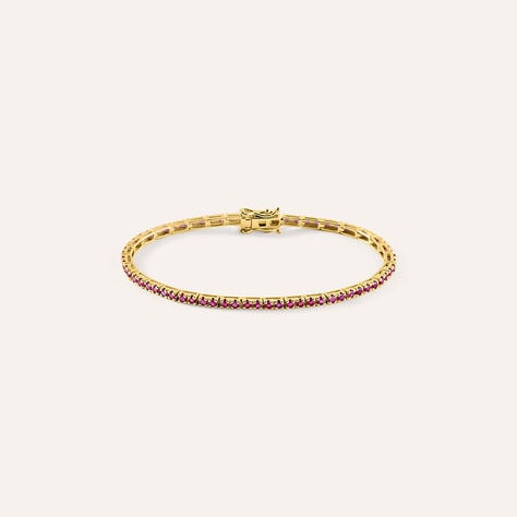Bracciale Tennis Elizabeth Crown Oro Giallo Rubino - Bracciali Tennis Donna | Stroili