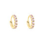Orecchini A Cerchio Mon Petit Oro Giallo Cubic Zirconia